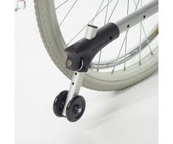 Anti-kiep wielen voor rolstoel